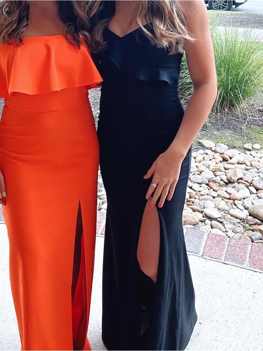 Lulus Black Ruffle Formal Dress